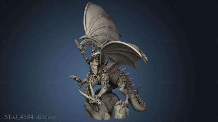 3D model dragon unsupported (STL)