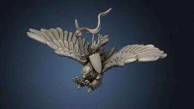 3D model eagle hero terrain (STL)