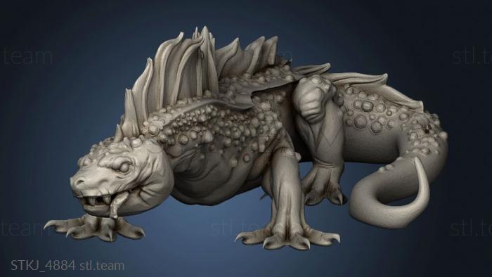 3D model Orc King Fire Salamander (STL)