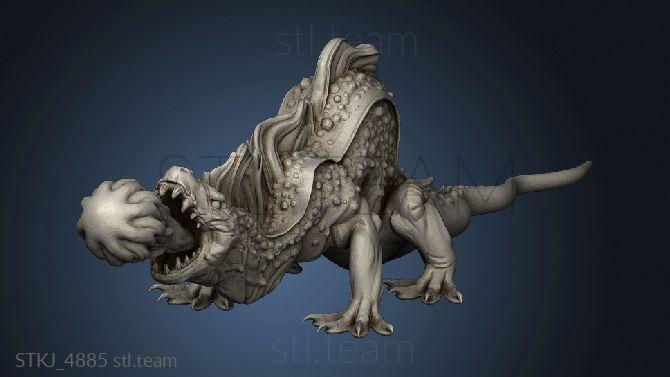 3D model Orc King Fire Salamander (STL)