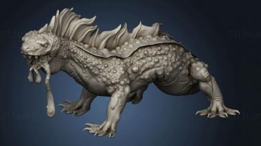 3D model Orc King Fire Salamander (STL)