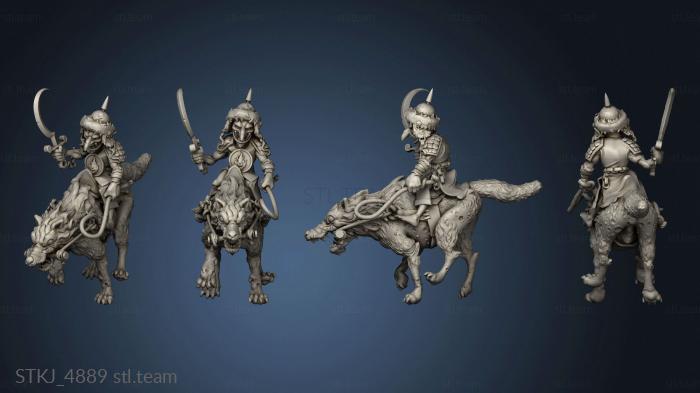 3D model Orc King Goblin Raiders Goblin Raider (STL)