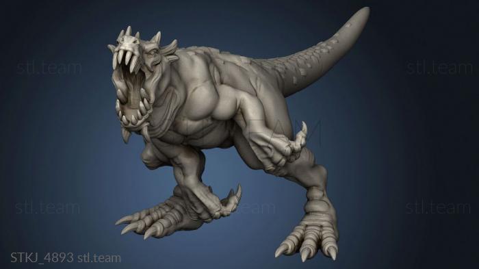 3D model Orc King Raptors Dinos (STL)