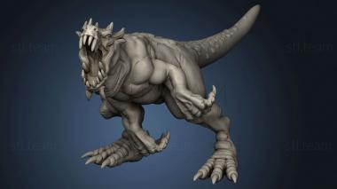 3D model Orc King Raptors Dinos (STL)