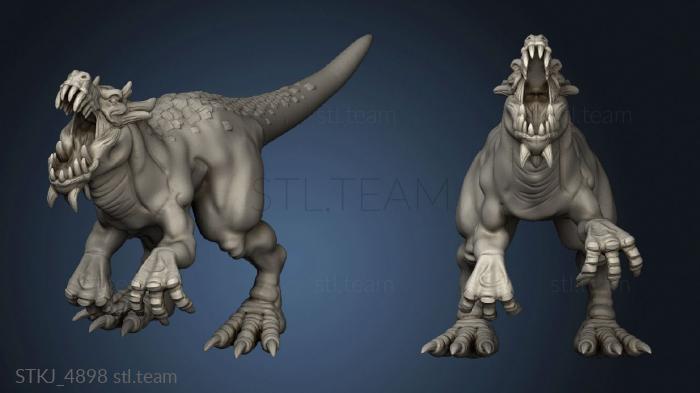 3D model Orc King Raptors Dinos (STL)