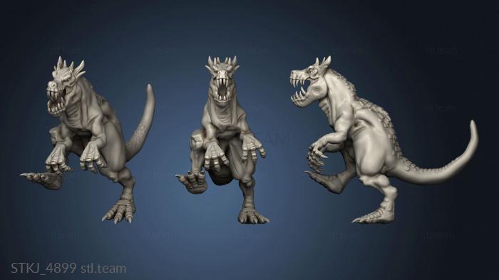 3D model Orc King Raptors Dinos (STL)