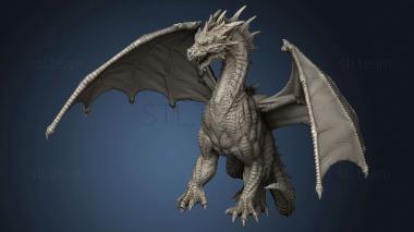 3D model Enemiesguss the Tall Green Dragon One (STL)