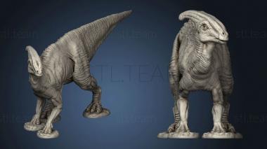 3D model Parasaurolophus Pose (STL)