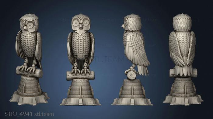 3D model Pegasus and Female Perseus Bubo The Owl (STL)