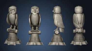 3D model Pegasus and Female Perseus Bubo The Owl (STL)