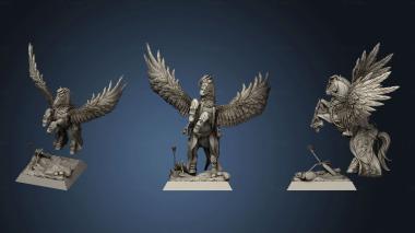 3D model PEGASUS KNIGHTS COMMAND BEARER FLAT (STL)