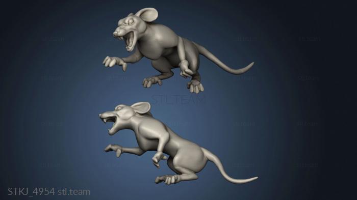 3D model Pied Piper Rat (STL)