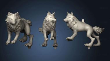 3D model Princess Mononoke Wolf (STL)