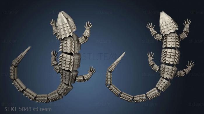 Red Eyed Crocodile Skink Articulated