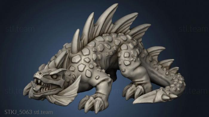 3D model fire lizards lizard (STL)