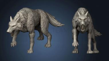 3D model Rise the Moon Witch Dire Wolf (STL)