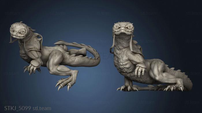 3D model Lizard Serpentfolk Rider (STL)