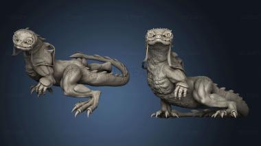 3D model Lizard Serpentfolk Rider (STL)