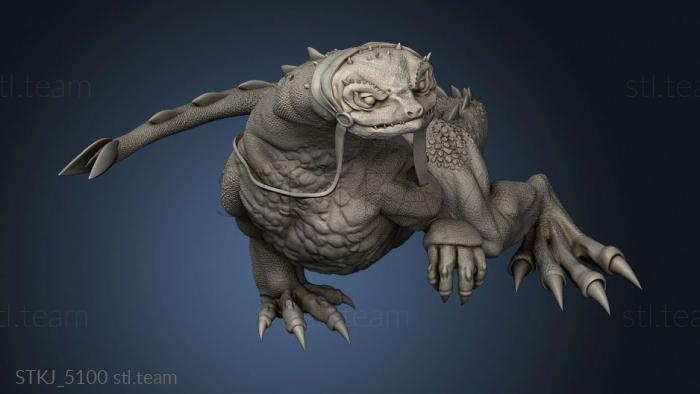 3D model Serpent Folk Lizard Rider (STL)