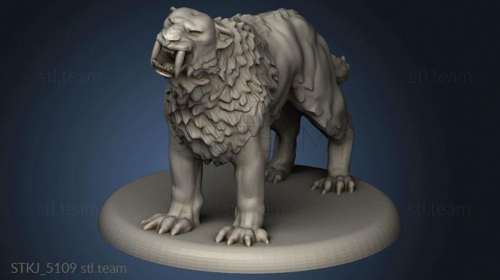 3D model Saber Tooth Tiger (STL)