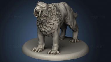 3D model Saber Tooth Tiger (STL)