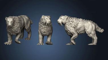 3D model Saber Tooth Tiger (STL)