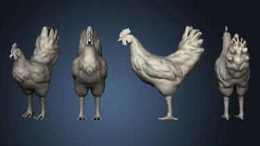 3D model Samurai Fyard Chicken (STL)