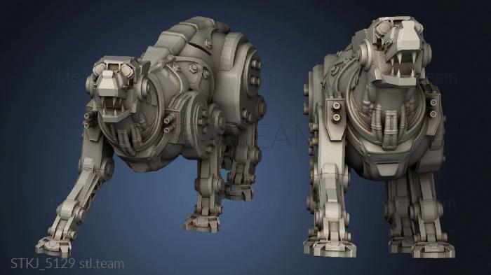 3D model Sauberung Dogs Cyber Mastiff Dog Addon (STL)