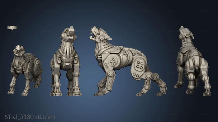 3D model Sauberung Dogs Cyber Mastiff Dog Addon (STL)