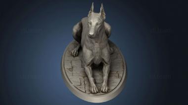 3D model Sisters the Dawn cross Doberman lay (STL)