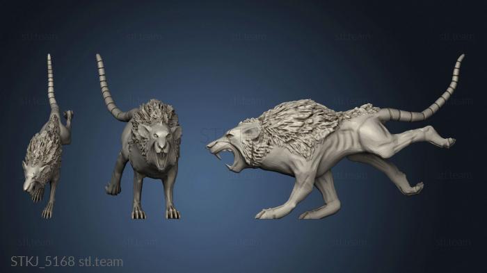 3D model Skavens Rat Wolf (STL)