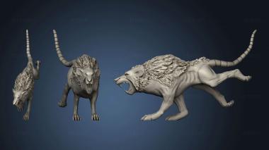 3D model Skavens Rat Wolf (STL)