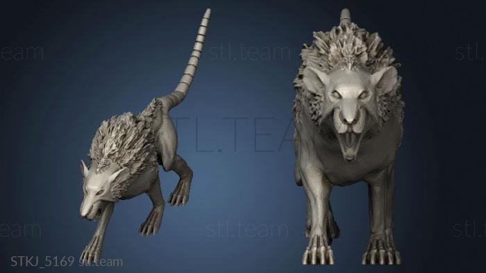 3D model Skavens Rat Wolf (STL)