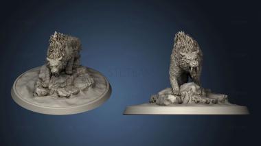 3D model Snowy Mountain Summit Sabertooth (STL)