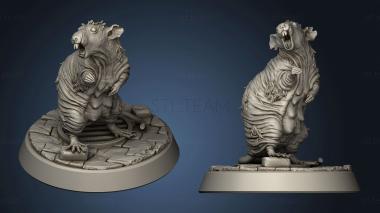 3D model Stinky Ancient Ruins Balding Giant Rat (STL)