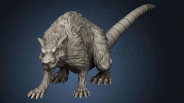 3D model terrain GIANT RAT (STL)