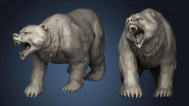 3D model The Frozen Grove Roar Bear (STL)