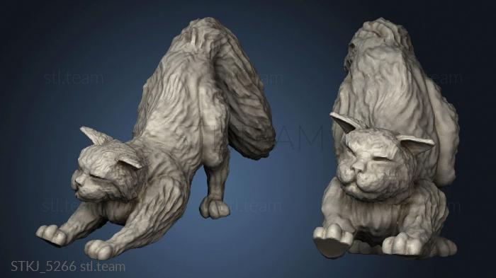 3D model Cats cat stretching (STL)