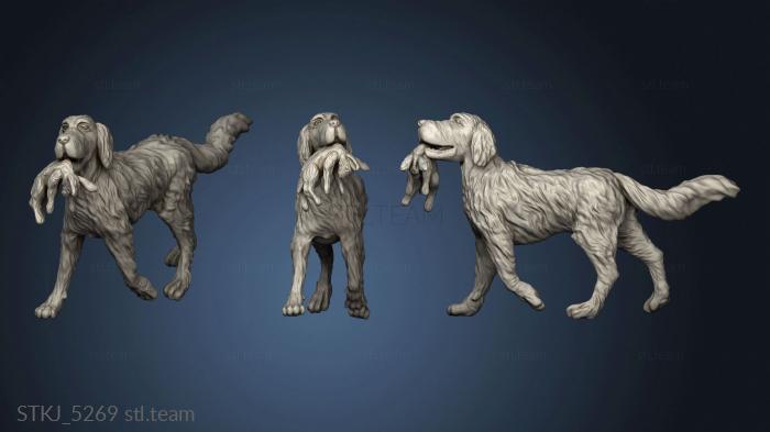 3D model Dog with hare (STL)