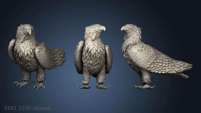 3D model giant eagle sitting (STL)