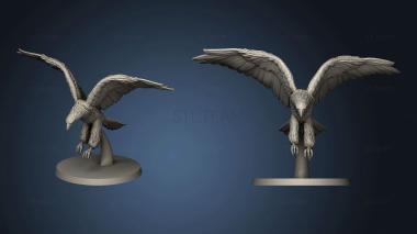 3D model giant eagle swooping (STL)