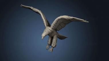 3D model giant eagle swooping (STL)