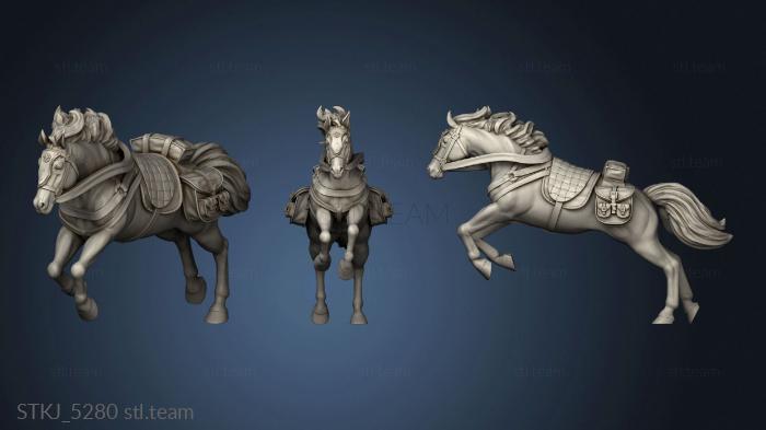 3D model Horse Jumping (STL)