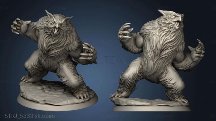 The Wilderness Owlbear Roaring