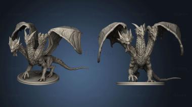 3D model Three red Dragon (STL)