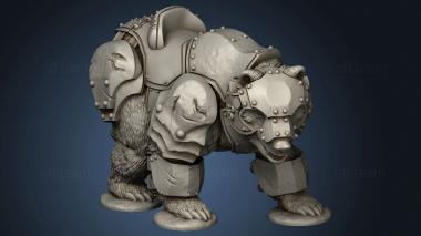 3D model Through oured Bears bear (STL)