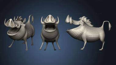 3D model timon pumba simba (STL)