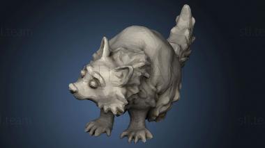 3D model Woodland Racoon (STL)