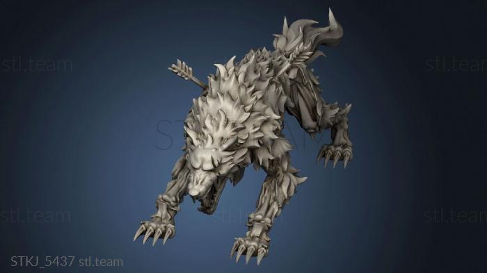 3D model Undead Vikings UV Draugr hound (STL)