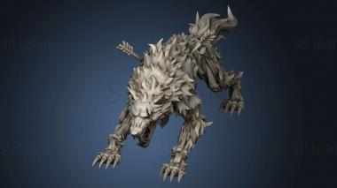 3D model Undead Vikings UV Draugr hound (STL)